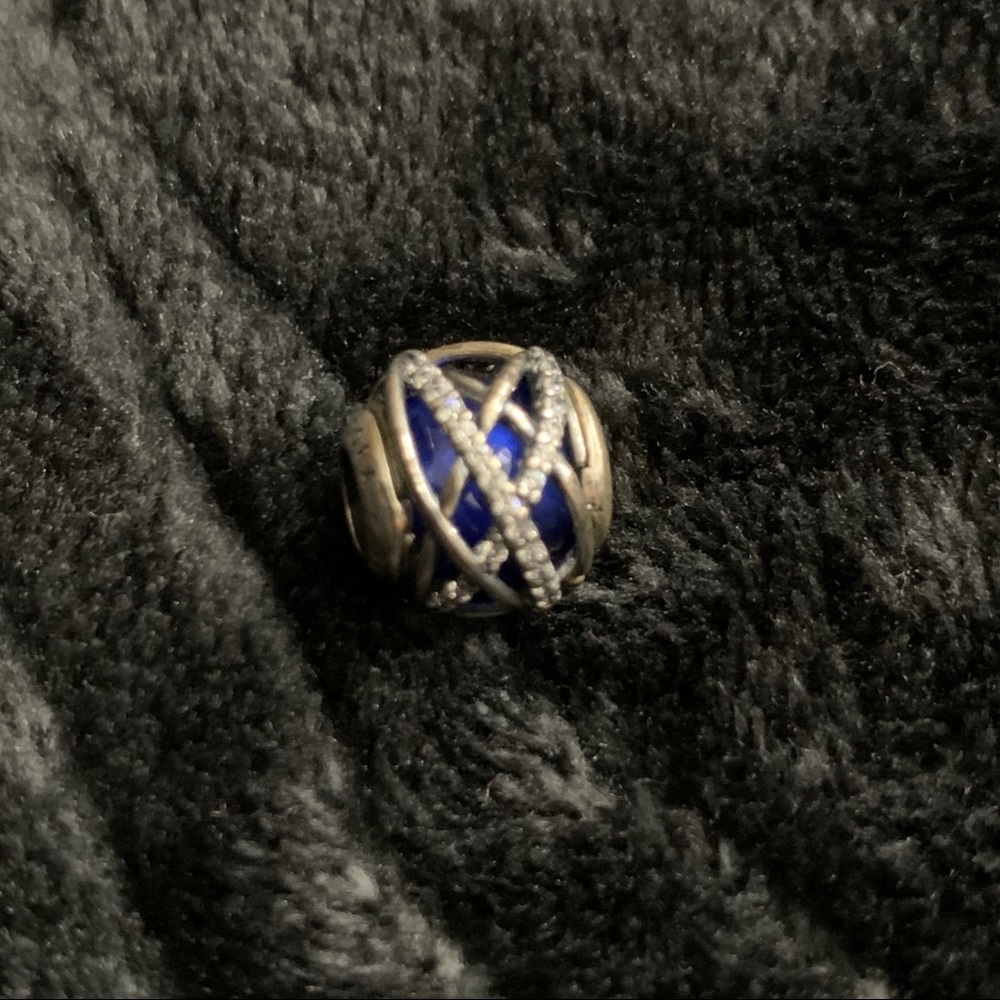 Pandora Galaxy royal blue charm
